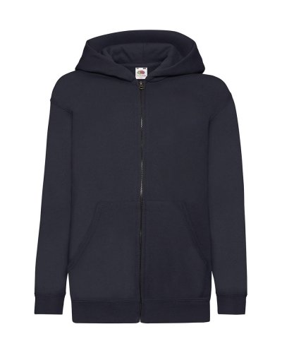 Felpa Kids con cappuccio e cerniera Deep navy