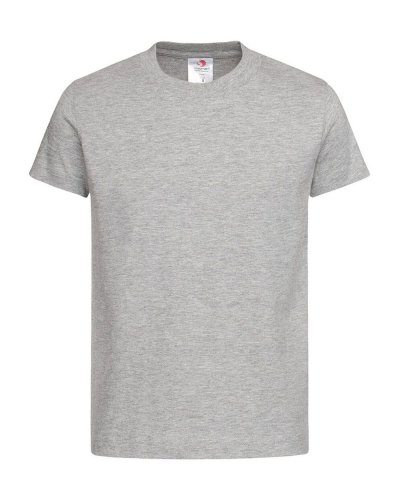 T-shirt classica con girocollo Grey Heather