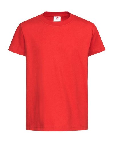T-shirt classica con girocollo Scarlet Red