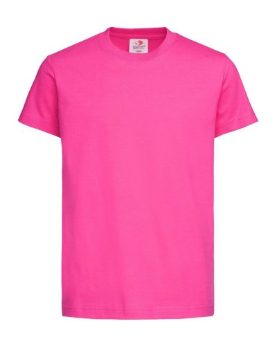 T-shirt classica con girocollo Sweet Pink