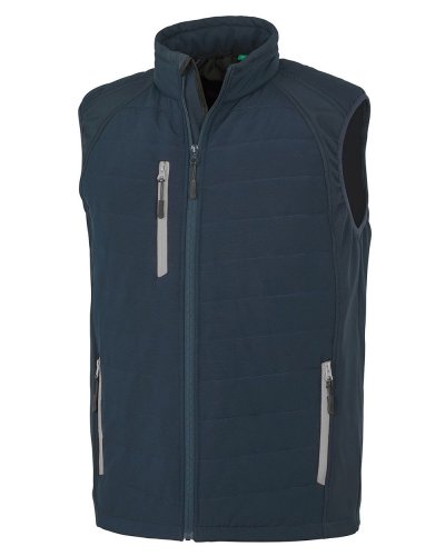Smanicato Softshell Imbottito Compass  Navy / Grey