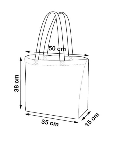 Shopper maxi personalizzate in cotone con soffietto