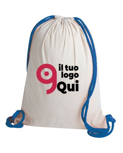 Sacca zaino 100% cotone Hellas