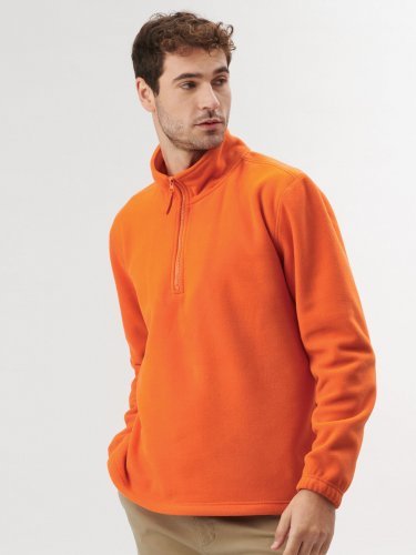 River Pile Mezza Zip Uomo, Micropile 290g, Antipilling