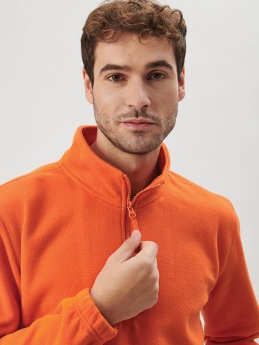 River Pile Mezza Zip Uomo, Micropile 290g, Antipilling