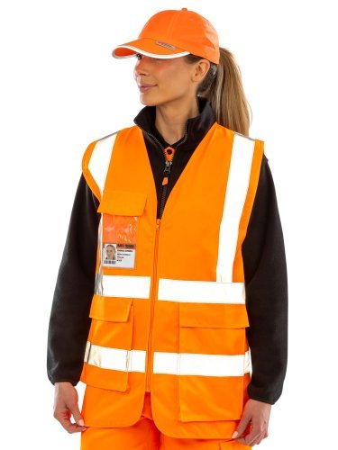 Gilet di sicurezza EN ISO 20471 poliestere-cotone resistente