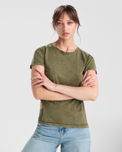 Camiseta mujer efecto jeans 100% algodón | Husky Woman