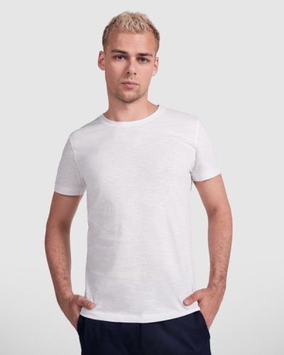 Camiseta Terrier para hombre de algodón 150g, cuello redondo regular