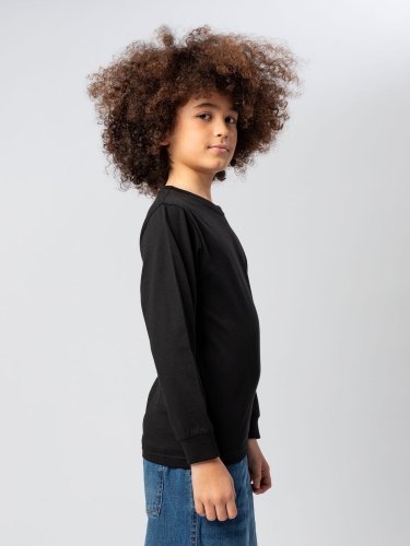 Evolution Kids: Langarm-T-Shirt aus reiner Baumwolle, mittlere Passfor