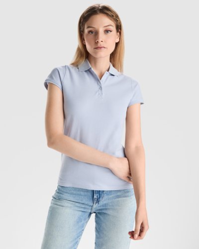 Polo Star Woman in cotone piqué, manica corta, vestibilità regular