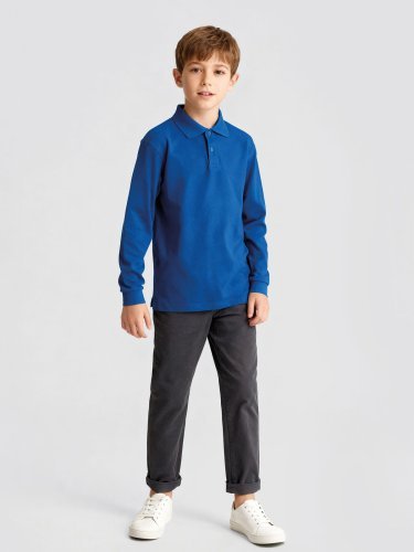 Camiseta de manga larga para niños, 100% algodón, corte medio