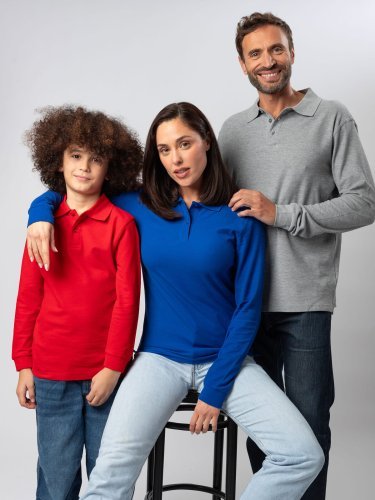 Camiseta de manga larga para niños, 100% algodón, corte medio