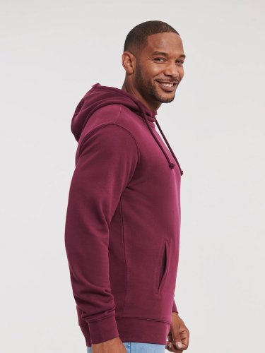 Pure organic high collar hooded sweat