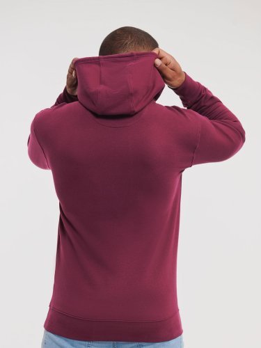 Pure organic high collar hooded sweat