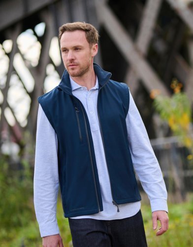 Ehrlich gemacht Softshell-Sportweste 100% recyceltes Polyester