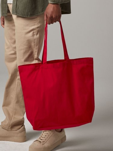 Maxi Bolso Tote de Algodón Orgánico Premium 200g con Asas Largas de 18