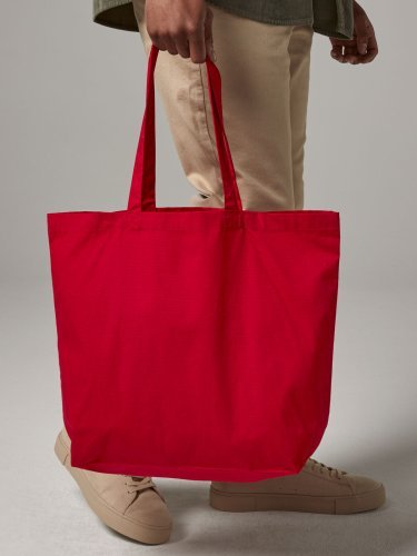 Maxi Bolso Tote de Algodón Orgánico Premium 200g con Asas Largas de 18