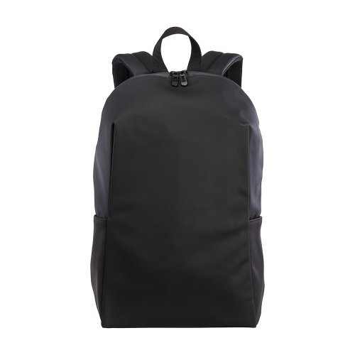 Sac à dos en similicuir noir pour PC résistant à l'eau avec poche anti