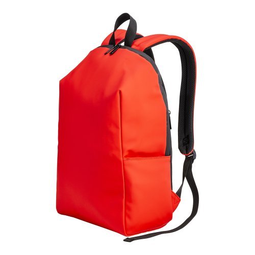 Sac à dos en similicuir noir pour PC résistant à l'eau avec poche anti