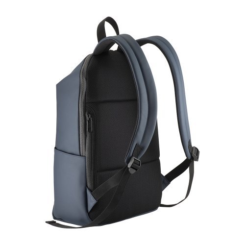 Sac à dos en similicuir noir pour PC résistant à l'eau avec poche anti