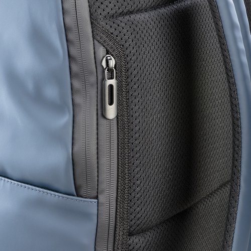 Sac à dos en similicuir noir pour PC résistant à l'eau avec poche anti