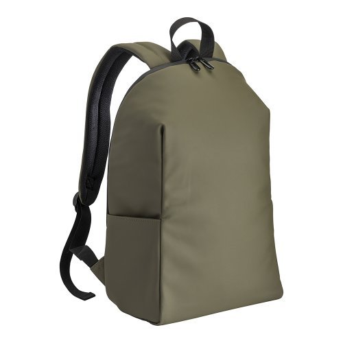 Sac à dos en similicuir noir pour PC résistant à l'eau avec poche anti