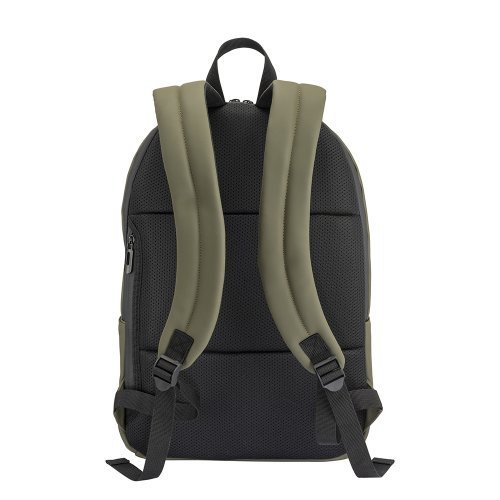 Sac à dos en similicuir noir pour PC résistant à l'eau avec poche anti