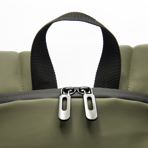 Sac à dos en similicuir noir pour PC résistant à l'eau avec poche anti