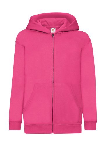 Felpa Kids con cappuccio zip, cotone 80%, Regular