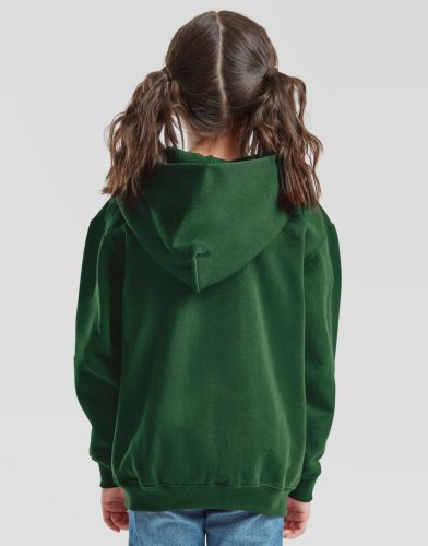 Felpa Kids con cappuccio zip, cotone 80%, Regular