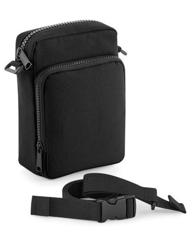 Pochette Multipoches Modulr™ 1L Noir avec Clip, Bandoulière et Filet