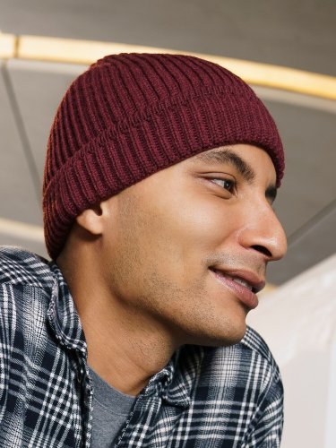 Casquette en polyester recyclé Maple, revers élégant