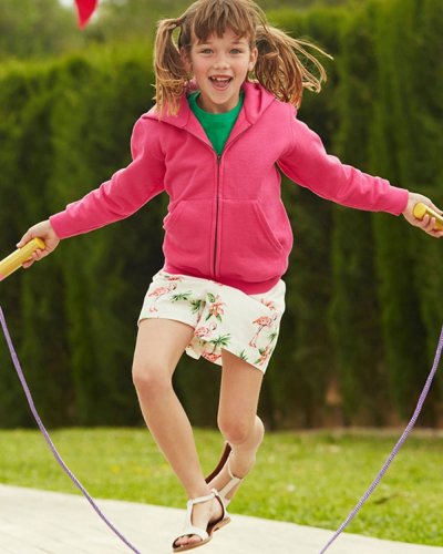 Felpa Kids con cappuccio e cerniera