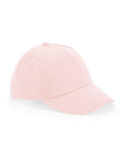 Cappellino Junior cotone organico 5 pannelli Powder Pink