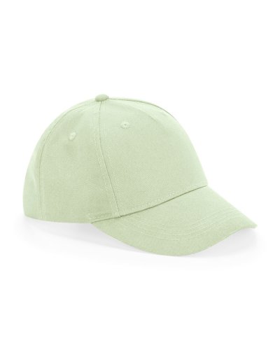 Cappellino Junior cotone organico 5 pannelli Pistachio