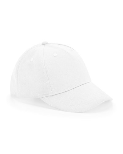 Cappellino Junior cotone organico 5 pannelli White