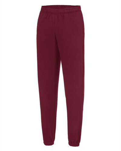 Pantaloni felpati internamente con polsini AWDis Burgundy