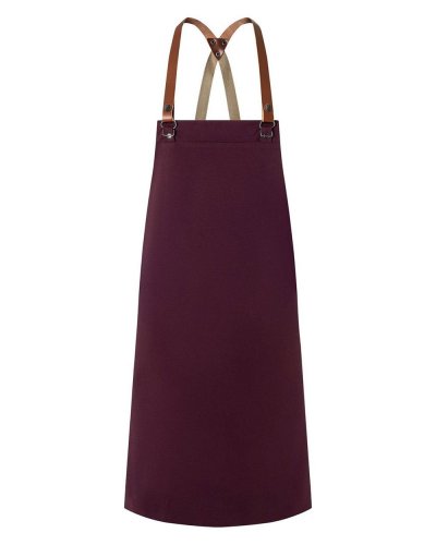 Bib Apron Green Generation Made of Recycled Plastic Aubergine