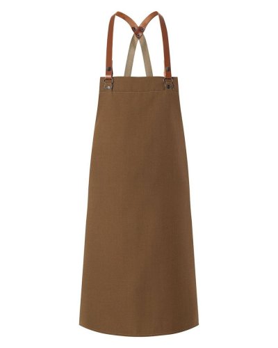 Bib Apron Green Generation Made of Recycled Plastic Cinnamon