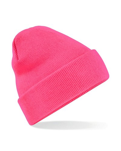 Cuffia in maglia a doppio strato  Underground Pink Fluo