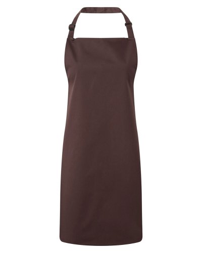 Colours Bib Apron Brown