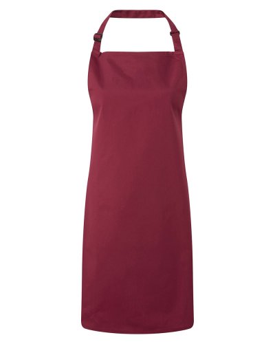 Colours Bib Apron Burgundy