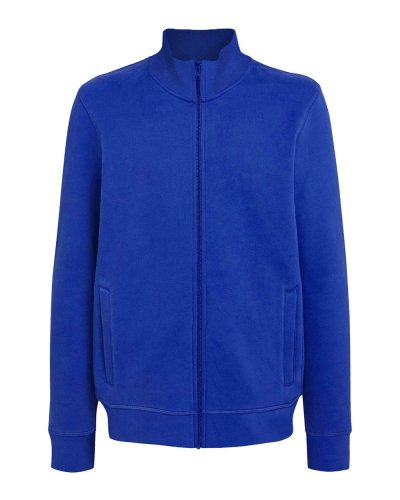 Felpa french terry con zip intera Prince Royal blue