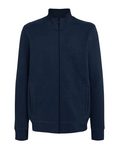 Felpa french terry con zip intera Prince Navy