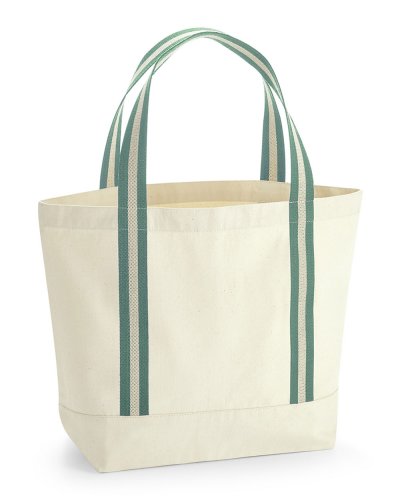 Borsa da barca EarthAware® Organic Natural/Sage Green
