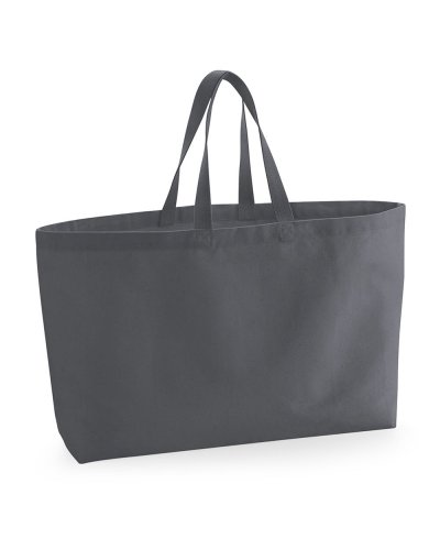 Tote bag Oversized Canvas Graphite Grey