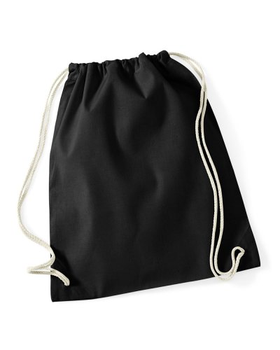 Gymsac in cotone riciclato Black