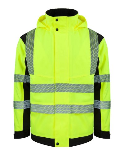 Hi-Vis Softshell Rain Jacket Printable Copenhagen Yellow/Black