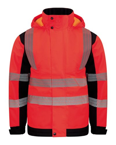 Hi-Vis Softshell Rain Jacket Printable Copenhagen Red/black