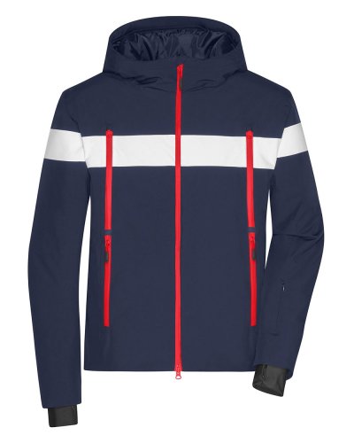 Menâs Wintersport Jacket Navy/White